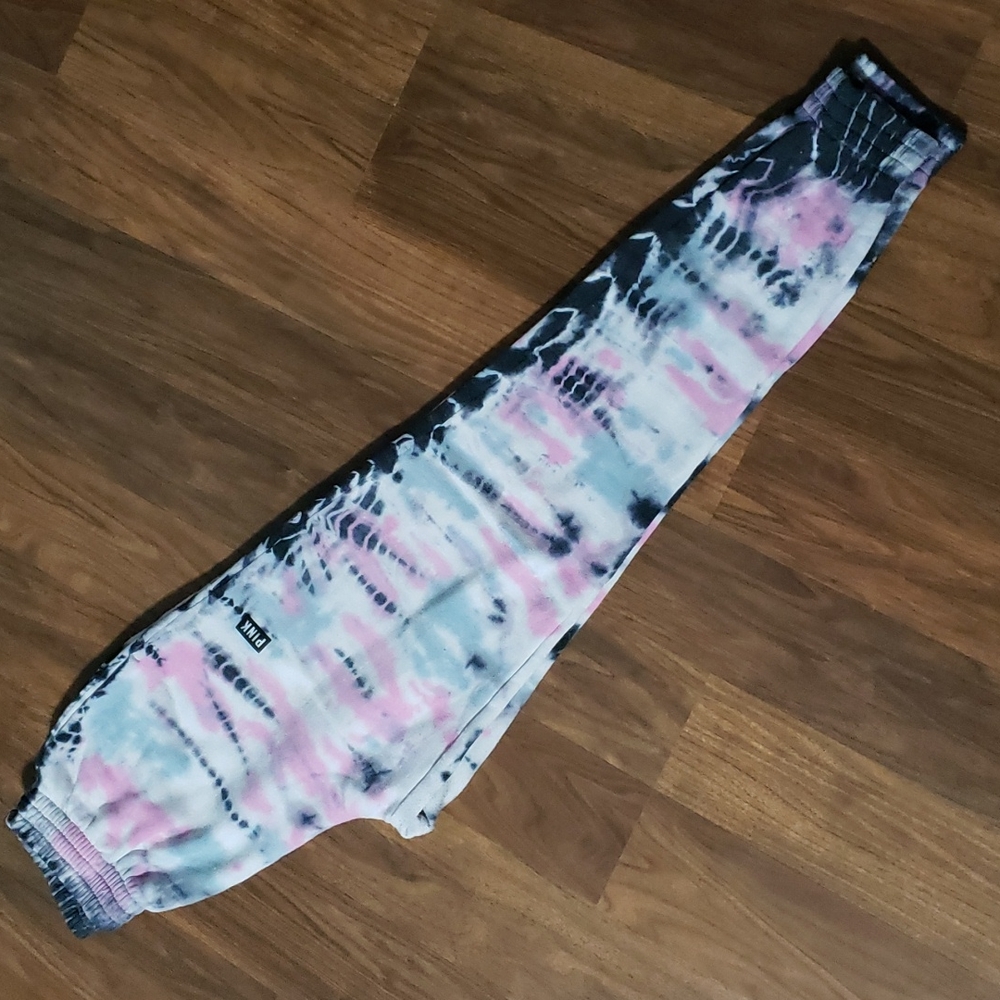 Pink Victoria's Secret Tie Dye Joggers